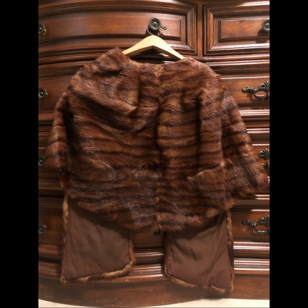 Vintage Pellegrini Mink Fur Shawl